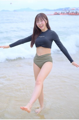 CHIOS CLUB - 性感長袖分體泳衣 MD2506